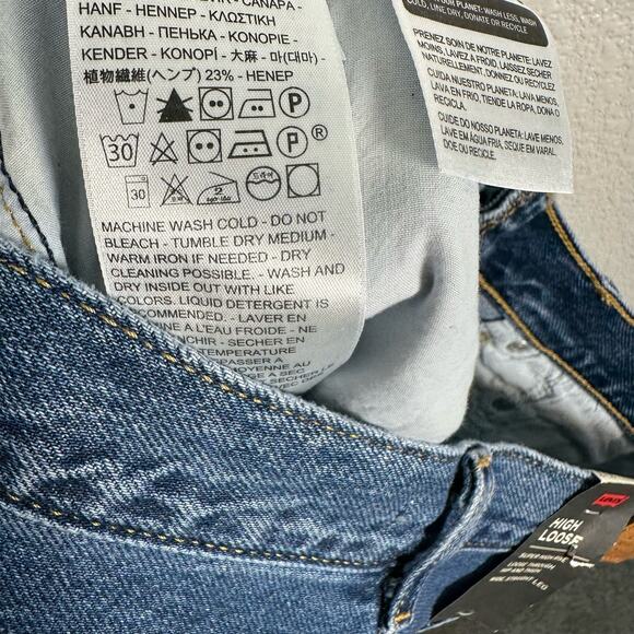 Levi's Premium NWT Womens High Loose Jeans in Lazy Sunday Wash Size 31 - Picture 13 of 14